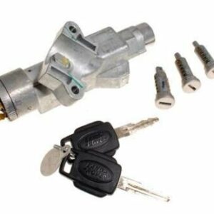 3974101582.jpg Lockset Steering Column Lock 3 Door Barrels and 2 Keys from 2A622424